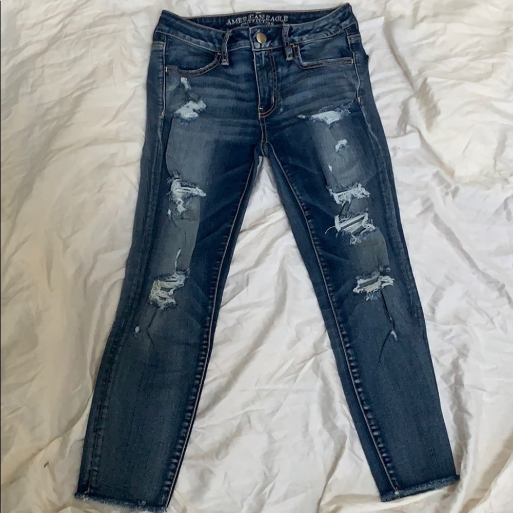 American Eagle ripped jeans